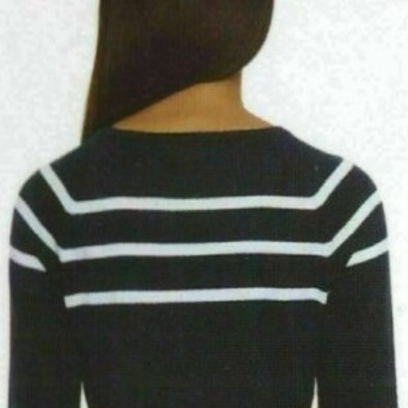 Nautica Women's Striped Cotton Sweater - Picture 4 of 4